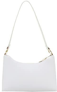 Allbestop Mode Frauen Kunstleder Einfarbig Achseltasche Handytasche Umhängetasche Umhängetasche Aigner Taschen Damen (White, One Size)