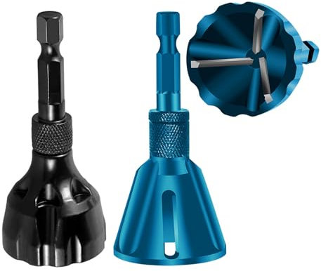 Yuentoen Externes Entgraten Fasenwerkzeug,Sechskantschaft Entgratwerkzeug Außenfasen 3-25mm Schrauben Entgrater,Außenanfasungswerkzeug für Stahl, Kupfer, Messing, Kunststoff, Holz (DE098W)