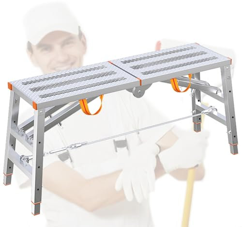 Gerüst Arbeitsplattform Arbeitsbühne Malergerüst Für Zuhause – Metallgerüstausrüstung, Trittleitern/tragbare Arbeitsplattform, Bank, Robust – Für Malerarbeiten, Treppen, Maler, Trockenbau, Sicher – Hö