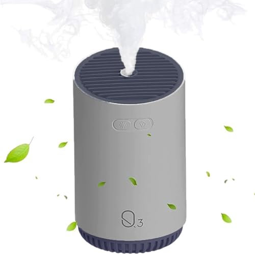 Humidificateur d'air Portable avec Brume Froide Arrêt Automatique Fonctionne Jusqu'à 12 Heures Gris (320 ML)