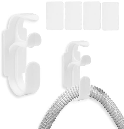 Dumhuts 2 Stück CPAP Schlauchhalter, CPAP Ständer für Atemgerät, Stabiles und Verhedderungsfreies Schlauchsystem, Verbessern Sie Ihren Schlaf mit diesem Schlafapnoe Zubehör