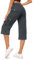 Moosehill Hose Damen 3/4 Cargo Caprihose Wanderhose Wasserdicht Trekkinghose Atmungsaktiv Cargohose Sommerhose Stretch Outdoor Sport Reise Hose Mit 6 Taschen(Grau,XXL)