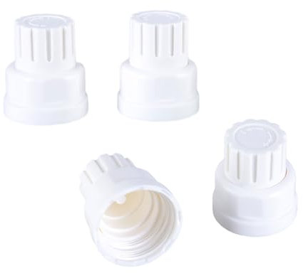 Sehuby 4 Stück Fußbodenheizung, Wasserverteiler, Handradschalter, Heizkörperventile, Kappen, Ersatzventile, Abdeckung, einfach zu installieren
