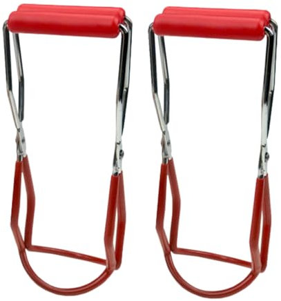 Cabilock 2pcs Can Clip Grabbers Canning Jar Lifter Mason Jar Tongs Ball Jar Lifter Lid Lifter for Canning Jars Bowl Holders for Hot Food Canning Grabber Canning Jar Grabber Stainless Steel
