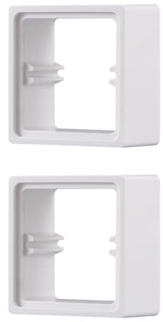 Laroal Lot de 2 entretoises de Prise Simple, plaques de recouvrement d'interrupteur de 30 mm, entretoises carrées pour boîtier de Motif arrière, Augmentation de la Hauteur