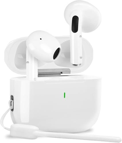 Auriculares Inalámbrico, Auriculares Bluetooth 5.4 In Ear Cascos Inalambricos con Reducción de Ruido Mic, 48H HiFi Estéreo Reproducción, IPX7 Audifonos Inalambricos para iPhone iOS Android (L)