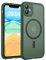 TOCOL for iPhone 11 Case, Fit for MagSafe, Upgraded Full Camera Protection, 14FT Military Grade Shockproof Magnetic Thin Slim Frosted Translucent Matte Back Phone Cover (Alpine Green)