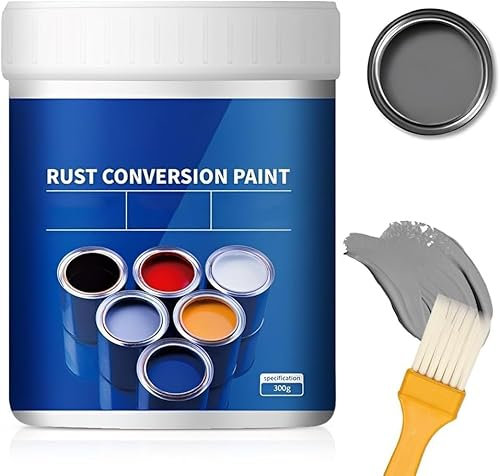 Pintura convertidora de óxido resistente a la intemperie para metal, convertidor de óxido para metal, pintura metálica a base de agua, prevención y protección contra el óxido de larga duración (10.5
