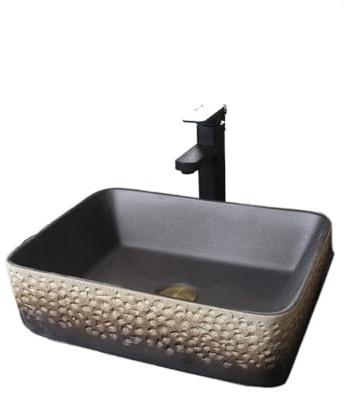 Xilin-872 Aufsatzwaschbecken Outdoor Pool Home Badezimmer Arbeitsplatte Kunst Waschbecken Imitation Stein Keramik Kleines Waschbecken Waschplätze