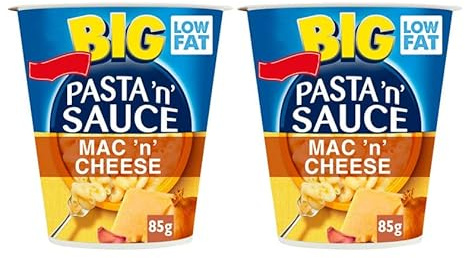 Pasta 'n' Sauce Big Mac 'n' Cheese Instant Pasta Pot, Low Fat, 85g,Pack Of 2