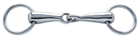 PFIFF 006270 Wassertrense, Einfach gebrochen, Verchromt, Pferdegebiss 85-145