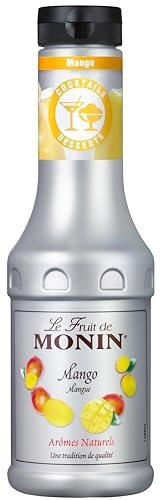 MONIN - Le Fruit Mangue - Coulis de fruit pour Desserts, Cocktails - Thés glacés et smoothies - 50cl