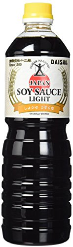 Daisho Sojasauce, hell (Usukuchi) PET - Flasche, natürlich gebraut (1 x 1 l)