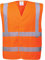 Portwest Warnschutzweste mit doppeltem Reflexband, Größe: S/M, Farbe: Orange, C470ORRS/M
