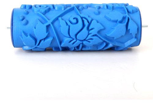 MagiDeal Rullo per pittura, floreale, 1,8 cm, Blu, resistente all'acqua