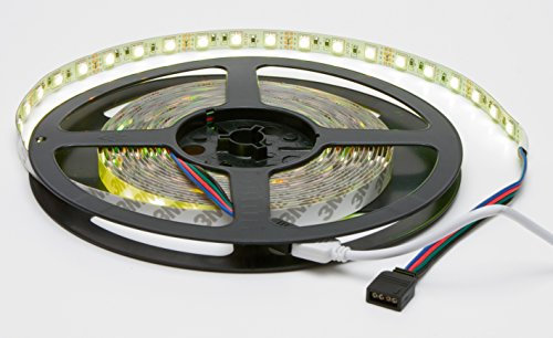 LED Strip 5m Gelb 3528 30 SMD je Meter, Led Streifen mit Netzteil, Led Leiste Selbstklebend Licht-Band