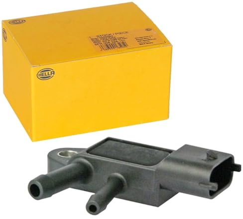 HELLA 6PP 009 409-041 Sensor, exhaust pressure - 3-pin connector - Bolted