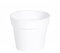 EDA - Maceta Redonda Toscana de 14 cm de diámetro – Volumen 1,1 L – Ø 13,5 cm x 11,7 cm – Blanco
