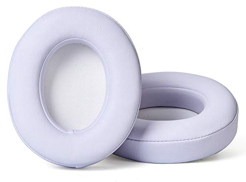 HZTCAM Professional Replacement Ear Pads for Beats Studio Wired/B0500 & Wireless/B0501/Studio 2 & 3/Soft Protein Leather/Noise Isolation Memory Foam (White)
