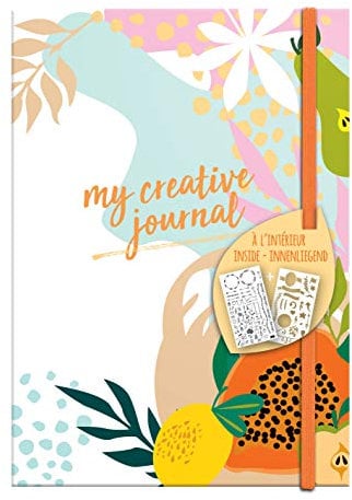 Clairefontaine 97405C Heft My Creative Journal DIN A5, 208 Seiten, Dot Lineatur, 90g/qm, 1 Stück, Fruity