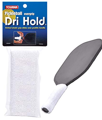 Tourna Pickleball P-DH-1 Dri Hold Griffband, 2 Stück pro Packung, Weiß