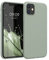 kwmobile Case Compatible with Apple iPhone 11 Case - Soft Slim Protective TPU Silicone Cover - Gray Green