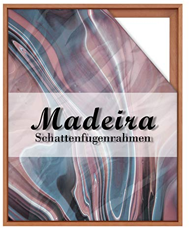 BIRAPA Madeira - Telaio con fughe ombreggiate, 40 x 50 cm, in legno massiccio laccato per tela