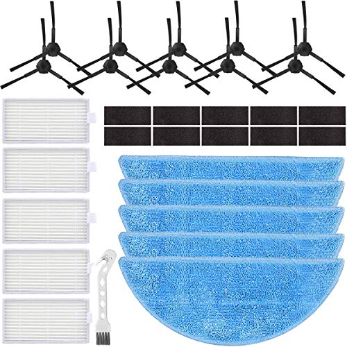 QAQGEAR Ersatzteil-Kit für ZACO v5s pro V5x, für ILIFE V5s pro V5s V5 V3 V3s Saugroboter (Mopptuch, Seitenbürsten, Filter, Reinigungswerkzeug), 31 Stück