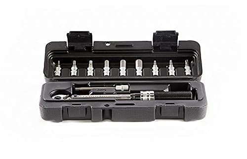 Jobsworth Torque Wrench Set has a Wide Variety of hex Key attachments 3/4/5/5-L/6/8/10mm and a 2-24 NM Range. Ideal for Maintenance on Road & Mountain Bikes
