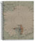 Miquelrius - Notizbuch, 100 % recycelt, 1 farbiger Streifen, A5, 80 Blatt Querformat, Papier 80 g, 2 Löcher, Einband aus recyceltem Karton, Design Ecomaps