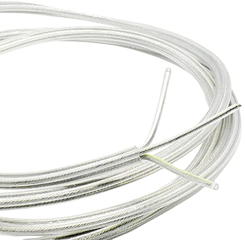 10m Kabel Transparent 3 x 0,75mm² isolierte Leitung 3G PVC Leuchtenkabel Lampenkabel Strom-Kabel parallel
