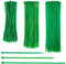 150 Pcs Green Cable Ties Set Plant Support Twist Ties Adjustable Garden Ties Self-Locking Multiple Uses Cable Ties for Home Garden Tree Potted Plants (20cm,25cm,30cm)