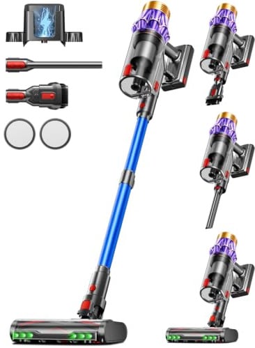 Aspirapolvere Senza Filo 55KPA 650W 70Mins,Scopa Elettrica Senza Fili