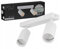 EDO Deckenstrahler GU10 MALGA, 2 Flammig, Deckenlampe Weiß, Drehbar Spotbalken, Deckenleuchte Schwenkbar, Wandlampe Innen, Wandstrahler, Spot, Downlight, Lampe für Schlafzimmer, Küche, Wohnzimmer