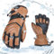 Vgo... Skihandschuhe aus Rindsleder für Männer & Frauen, Schnee-Handschuhe, Outdoor Handschuhe, wasserdicht, 3M Thinsulate,-30℃/-22°F (CA2468FW)