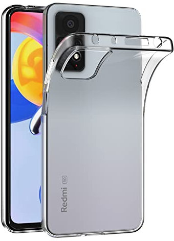 AICEK Kompatibel mit Xiaomi Redmi Note 11 Pro 4G / 5G Hülle, Transparent Silikon Handyhülle für Redmi Note 11 Pro 4G Hülle TPU Schutzhülle Bumper Crystal Clear Case