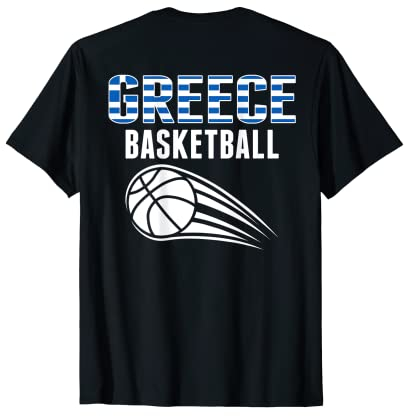 Griechenland Basketball Fans Trikot - Griechische Flagge Sport Liebhaber T-Shirt
