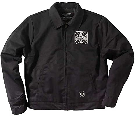 West Coast Choppers Men Work Jacket OG, Color:Black, Size:L