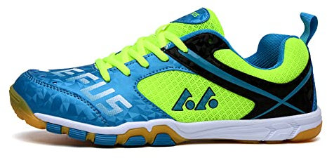 Adoff Unisex Tischtennisschuhe Jugend Erwachsener 36-45EU Sommer atmungsaktives Mesh (39,grün)