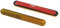 2 x Gabel-Reflektor gelb randlos 100x13mm selbstklebend Katzenauge Fahrrad Bike Roller Quad E-geprüft