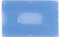 Porta tessere plastica rigida x carte di credito tessera magnetica bancomat patente carta identità green pass 2 PEZZI (Blu)