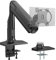 WORLDLIFT Monitor Halterung, Aluminum Gasdruckfeder Monitorhalter Tischhalterung für EIN 17-43 LED LCD Bildschirm Schwenkbare Neigbare Höhenverstellbar, Wiegt 0-18kg VESA 75/100/ 200x100mm