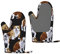 Hitzebeständige Silikon-Ofenhandschuhe, 2er-Set, Englische Bulldoggen, Küche, rutschfest, 1 Paar für Backen, Kochen, Grill, 1 Paar