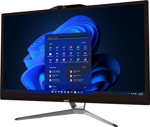 MSI PRO AP222T - Escritorio todo en uno: Intel Core i3-13100, 8 GB DDR4 2666 MHz, SSD NVMe de 512 GB, antiparpadeo, menos luz azul, BT 5.0, Windows 11 Pro: 13M-004US