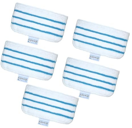 1 Pack Mop Pads Replacement for Black + Decker Steam Mop FSM1610/ FSM1630 Washable Mopping Pad Accessories (5 pcs)
