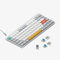 nuphy Air75 V2 Kabellose mechanische Tastatur, 84 Tasten RGB Hot-Swap Tastatur, unterstützt Bluetooth 5.1, 2.4G und kabelgebundener Verbindungc für PC/Laptop/Windows/Mac-White Gateron Blue Switch