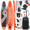 YITAHOME Stand Up Paddling Board SUP Board Aufblasbares Stand Up Paddle Set Belastbar Bis 200 kg Mit 2 Fiberglas Paddel Kajak Sitz Tragetasche wasserdichte Tasche Luftpumpe (Orange)