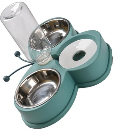 Beavorty Fontaine à Eau Automatique Distributeur d'eau Automatique pour Chien Gamelle pour Chat en Céramique Eau en Céramique Chiot Nourriture pour Chat Et Chien L'animal De Compagnie