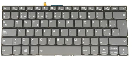 AZUBAYCOM SP - Teclado español para portátil Lenovo Ideapad 120s-14iap, 130-14ast 130-14ikb 130s-14igm, s130-14igm, 1-14igl05 1-14ada05, V145-14ast, 520s-14ikb, 81VU 82GW PC44 CPB PC4CP4CP. B-SP,