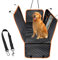 W&H Hundedecke Auto Rückbank, Universal Hundesitzbezug für Auto Rückbank mit Sicherheitsgurten, wasserdichte & Kratzfeste Hunde Autositz Rücksitzbank, Hundematte, 147 x 137 cm